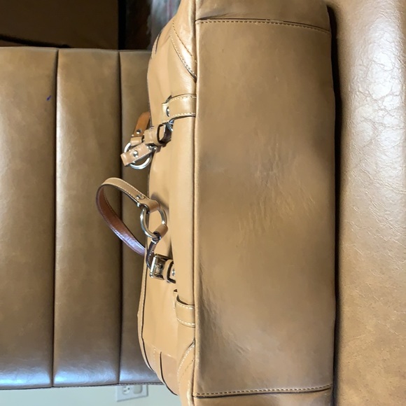 Vintage Coach Tan Leather Tote bag - Picture 5 of 15